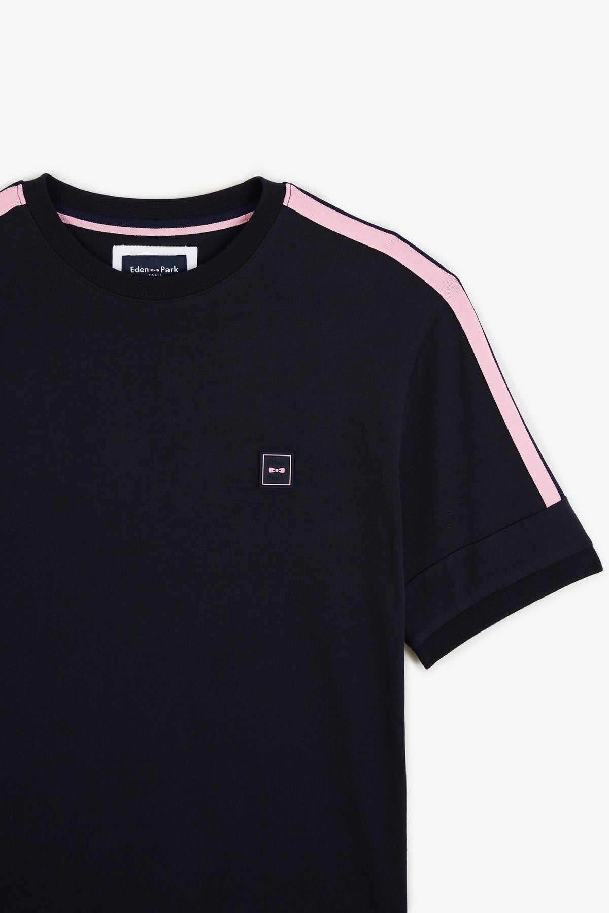 Eden Park Shoulder-Stripe Crew-Neck T-Shirt