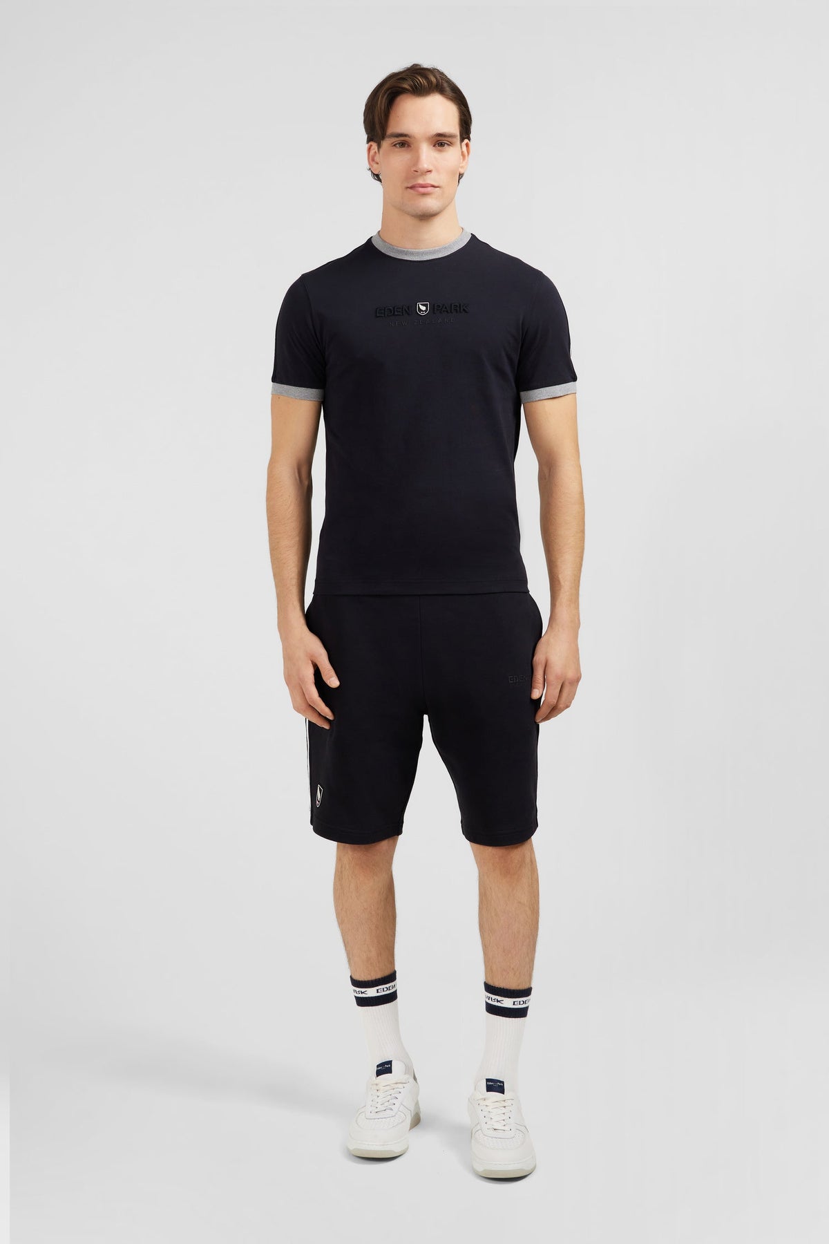 Eden Park Contrast-Trim Logo T-Shirt