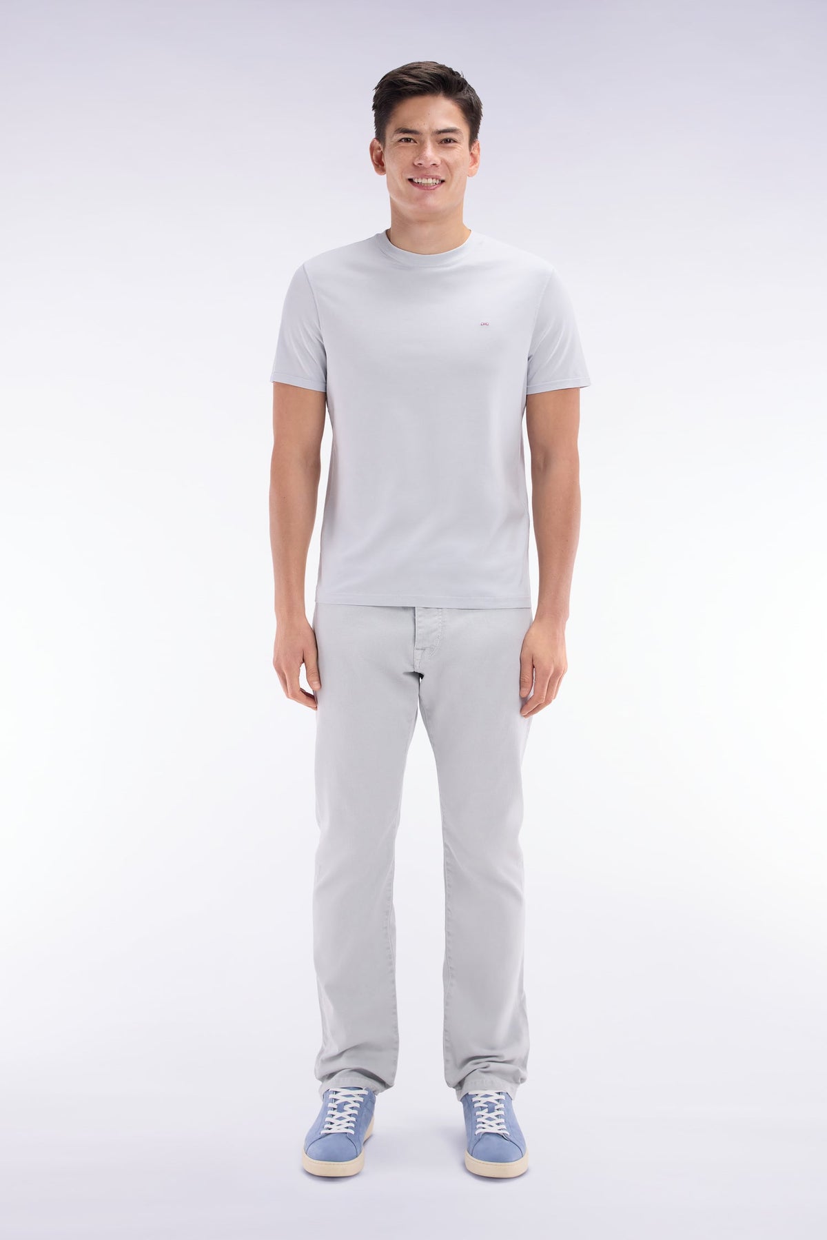 Eden Park 5-Pocket Jeans In Beige Stretch Denim, Straight Cut