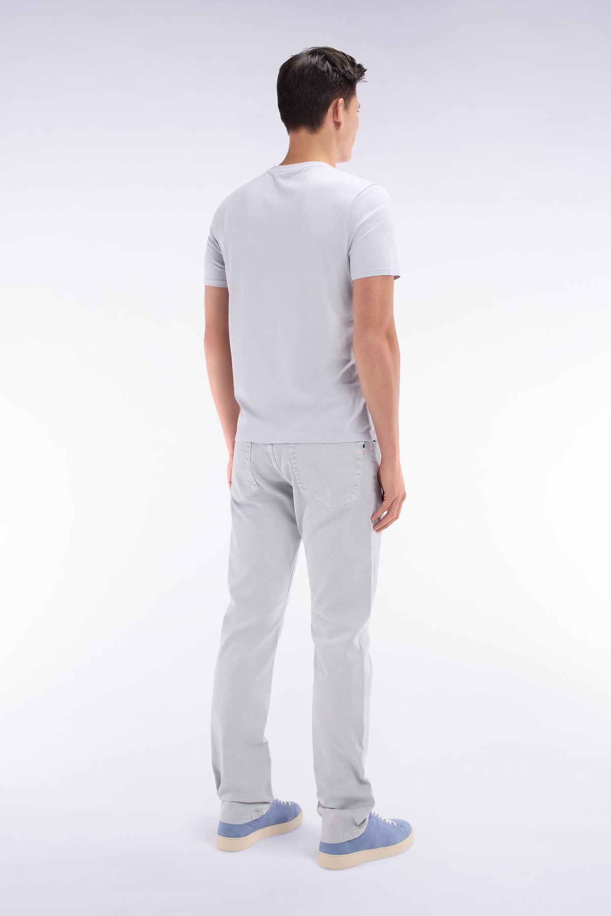 Eden Park 5-Pocket Jeans In Beige Stretch Denim, Straight Cut