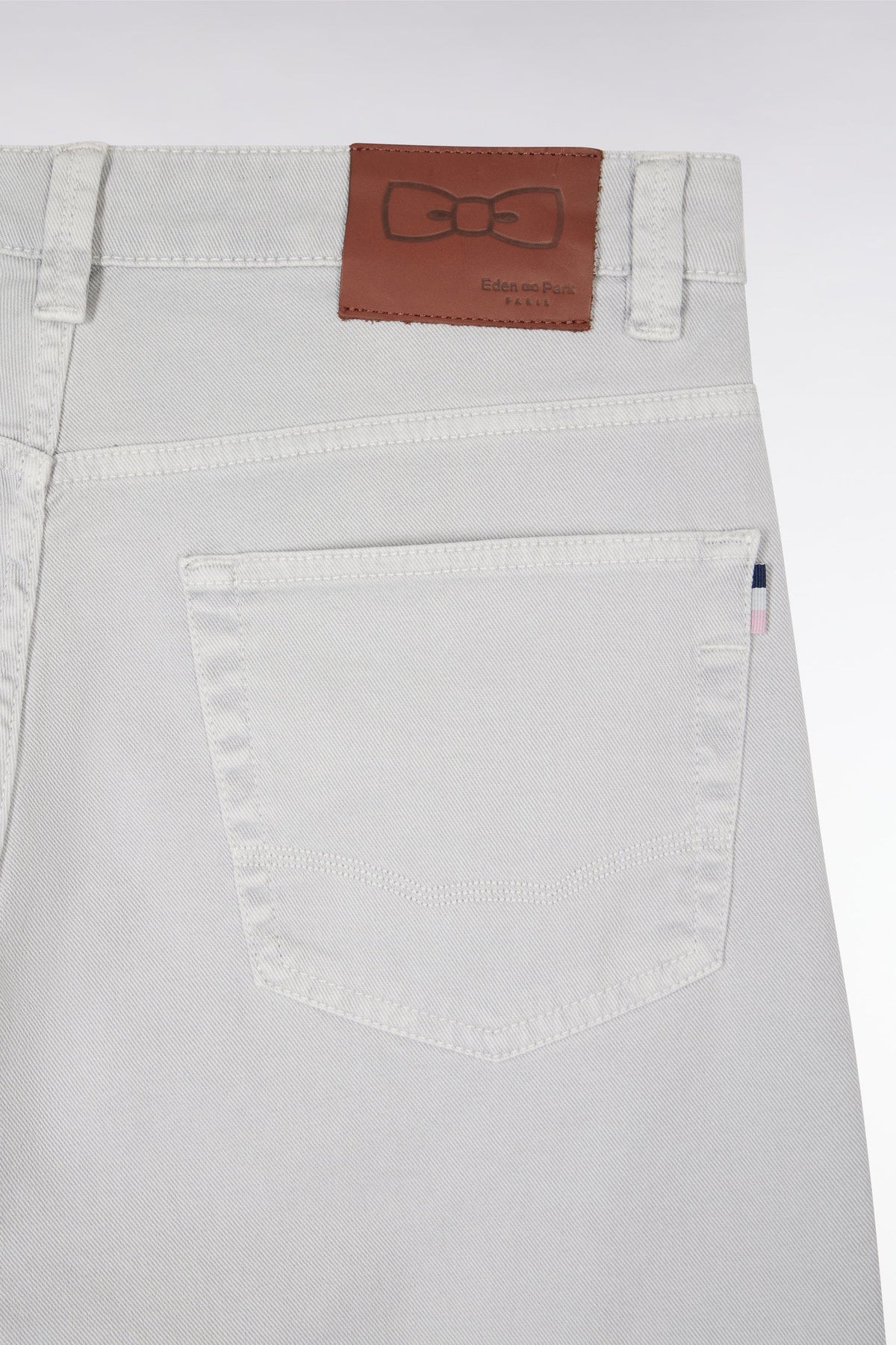 Eden Park 5-Pocket Jeans In Beige Stretch Denim, Straight Cut