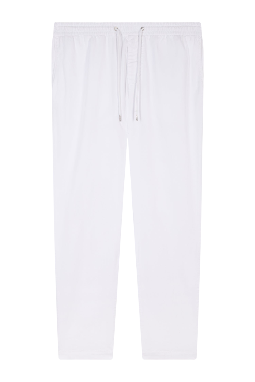 Eden Park Beige Stretch Cotton And Lyocell Elasticated Waistband Chino Pants