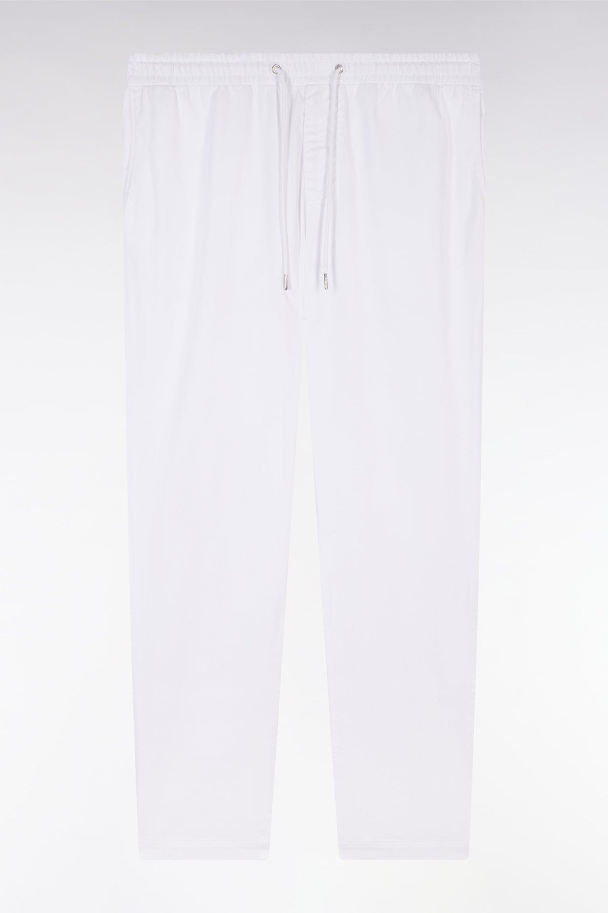Eden Park Beige Stretch Cotton And Lyocell Elasticated Waistband Chino Pants