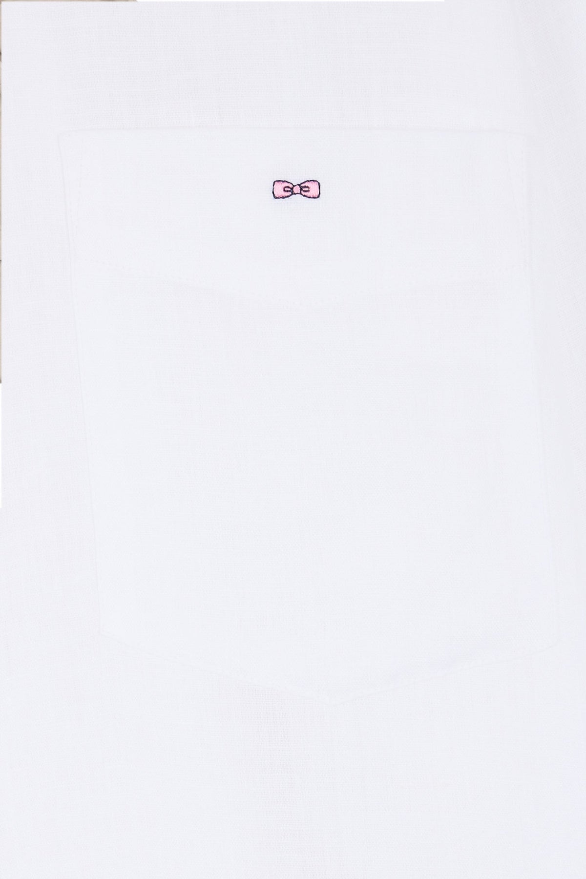 Eden Park Plain White Linen Shirt, Straight Cut