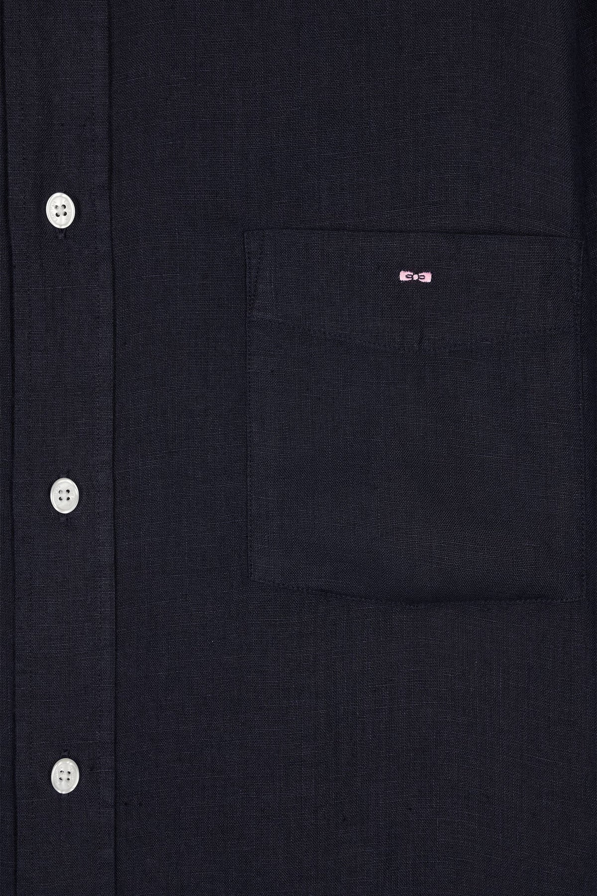 Eden Park Plain White Linen Shirt, Straight Cut
