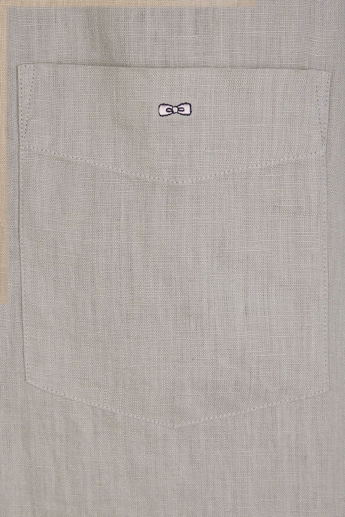 Eden Park Plain White Linen Shirt, Straight Cut