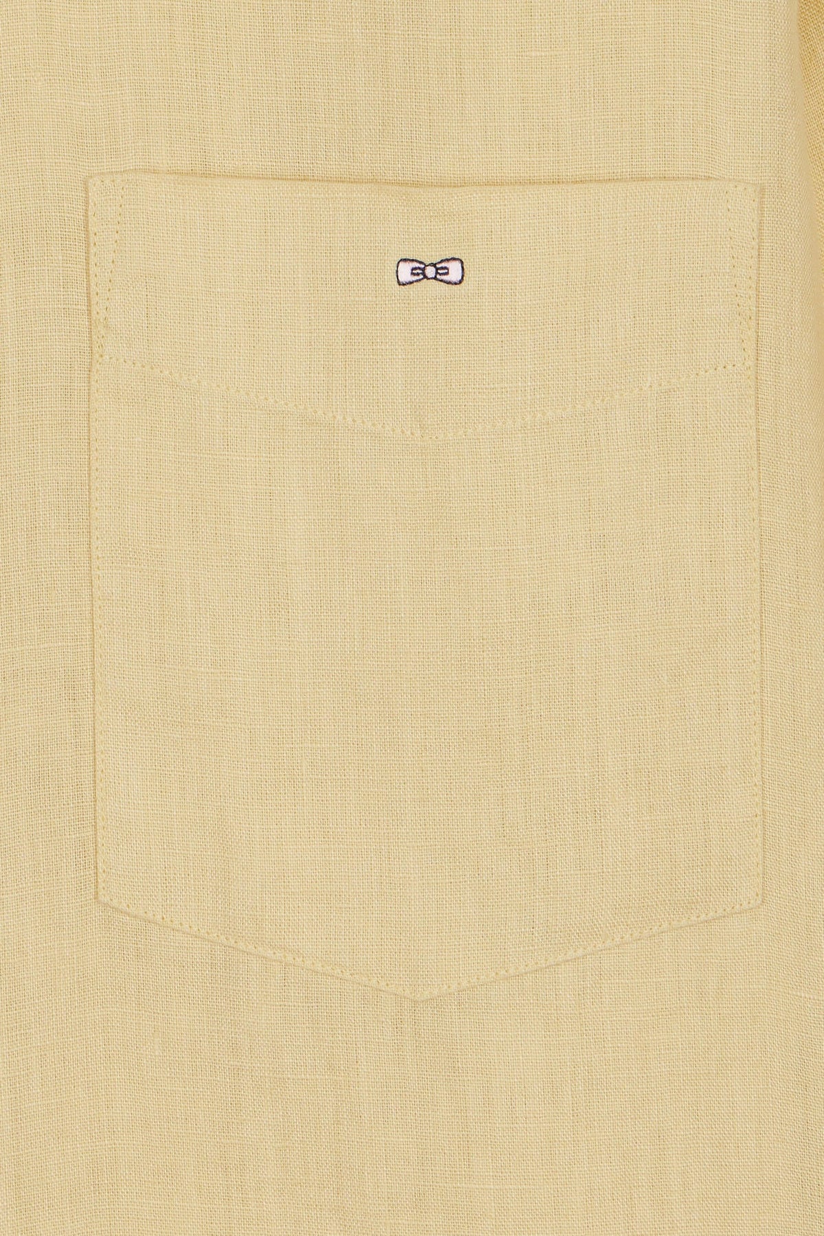 Eden Park Plain White Linen Shirt, Straight Cut