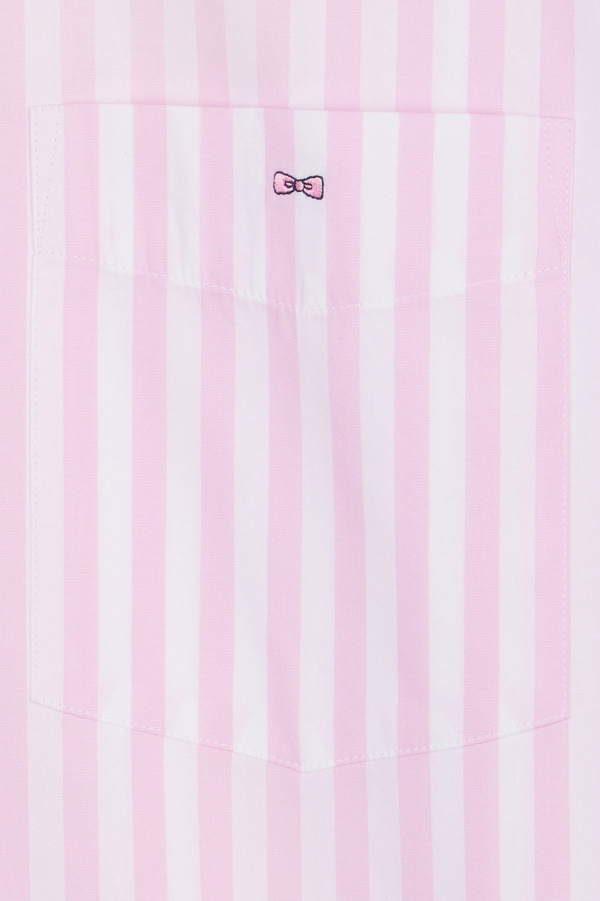 Eden Park Light Gray Cotton Striped Shirt, Straight Cut