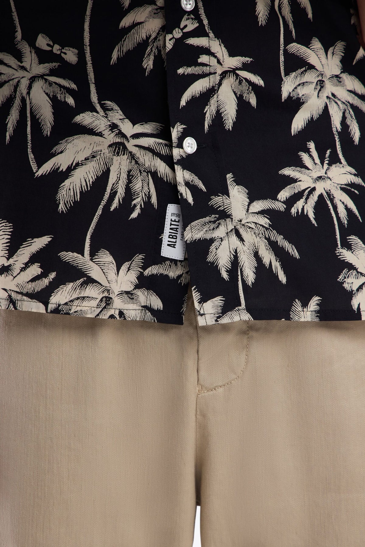 Eden Park Straight-Fit Shirt With Palm Tree Print