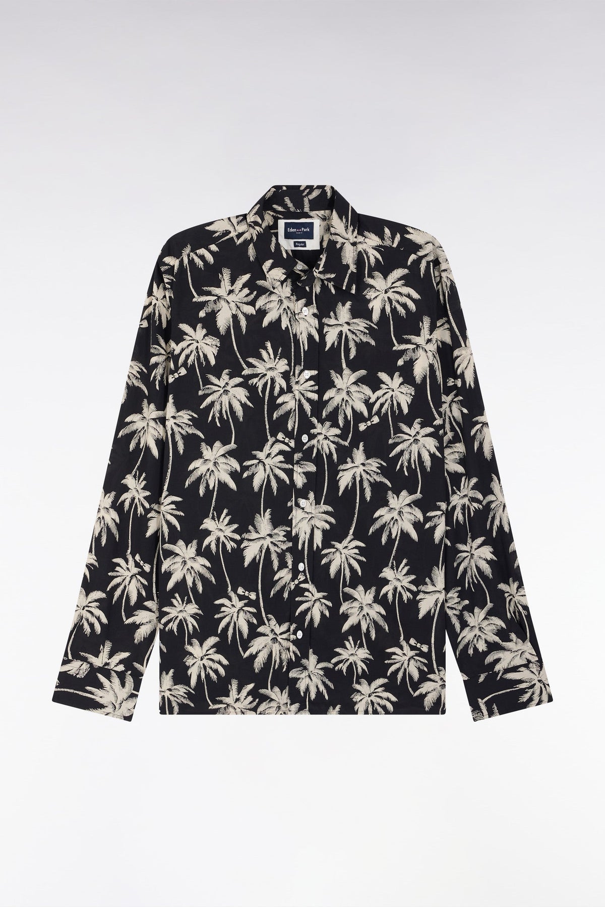 Eden Park Straight-Fit Shirt With Palm Tree Print