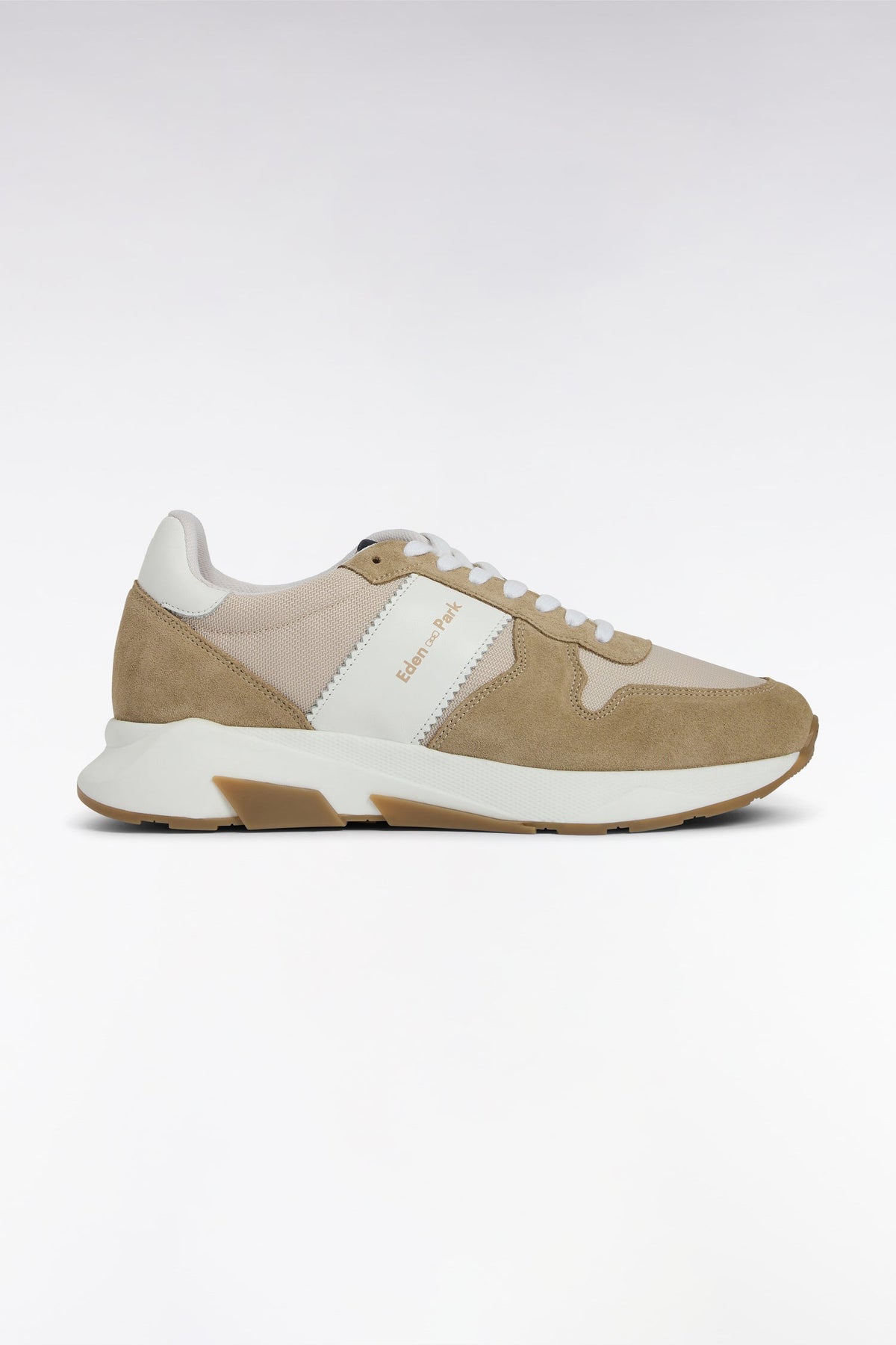 Eden Park Multi-Material Sneakers In Leather
