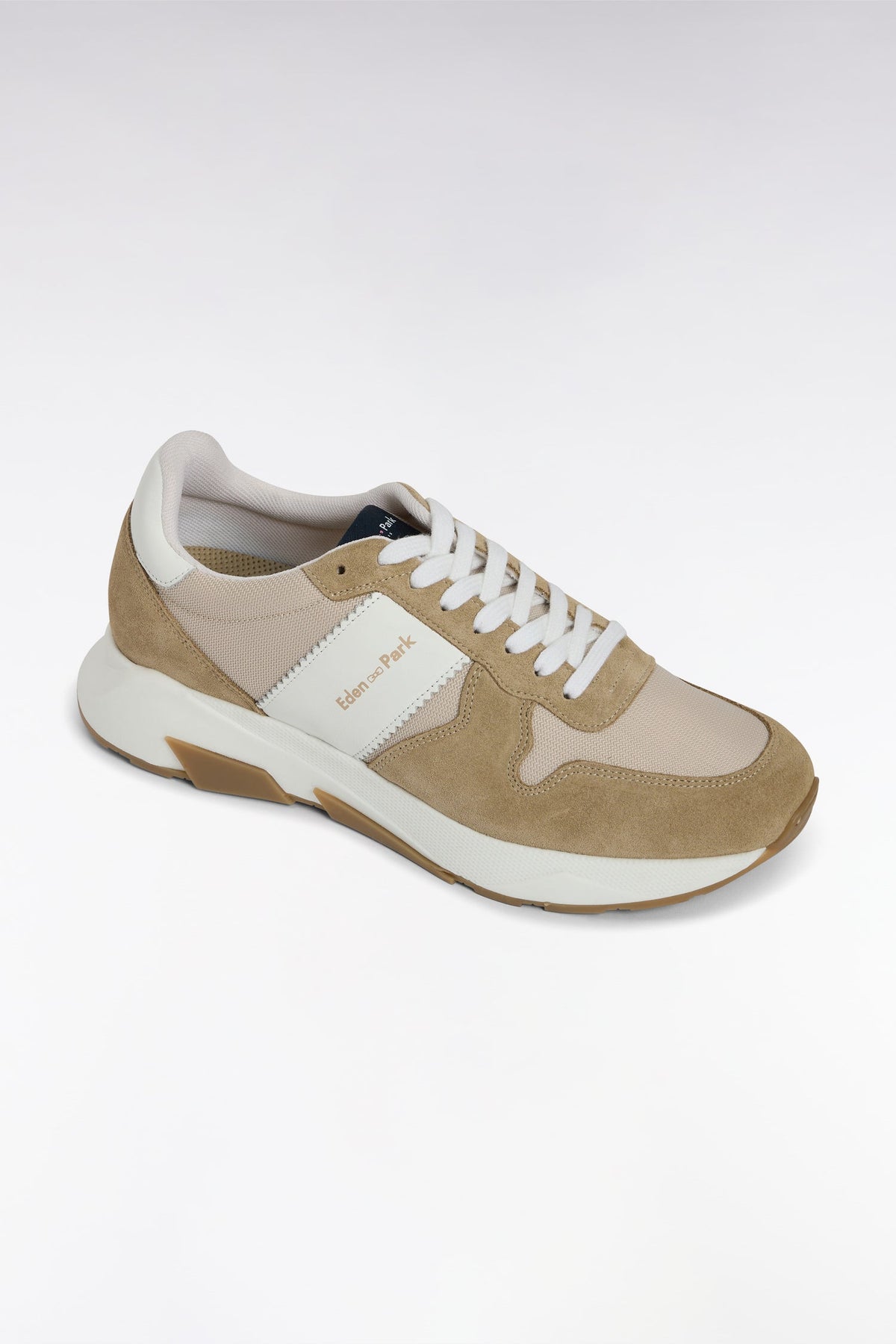 Eden Park Multi-Material Sneakers In Leather
