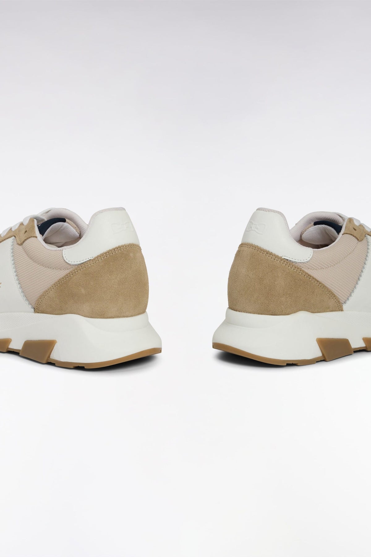 Eden Park Multi-Material Sneakers In Leather