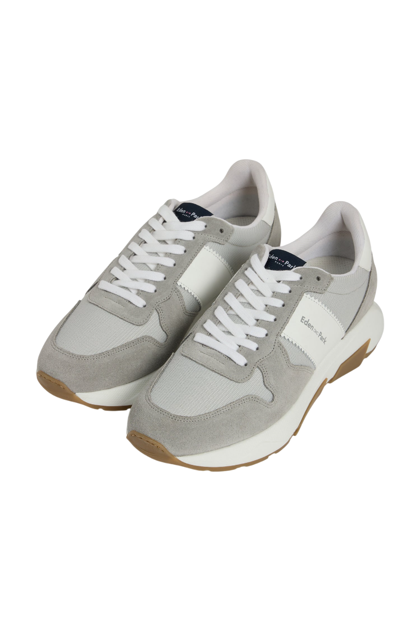 Eden Park Multi-Material Sneakers In Leather