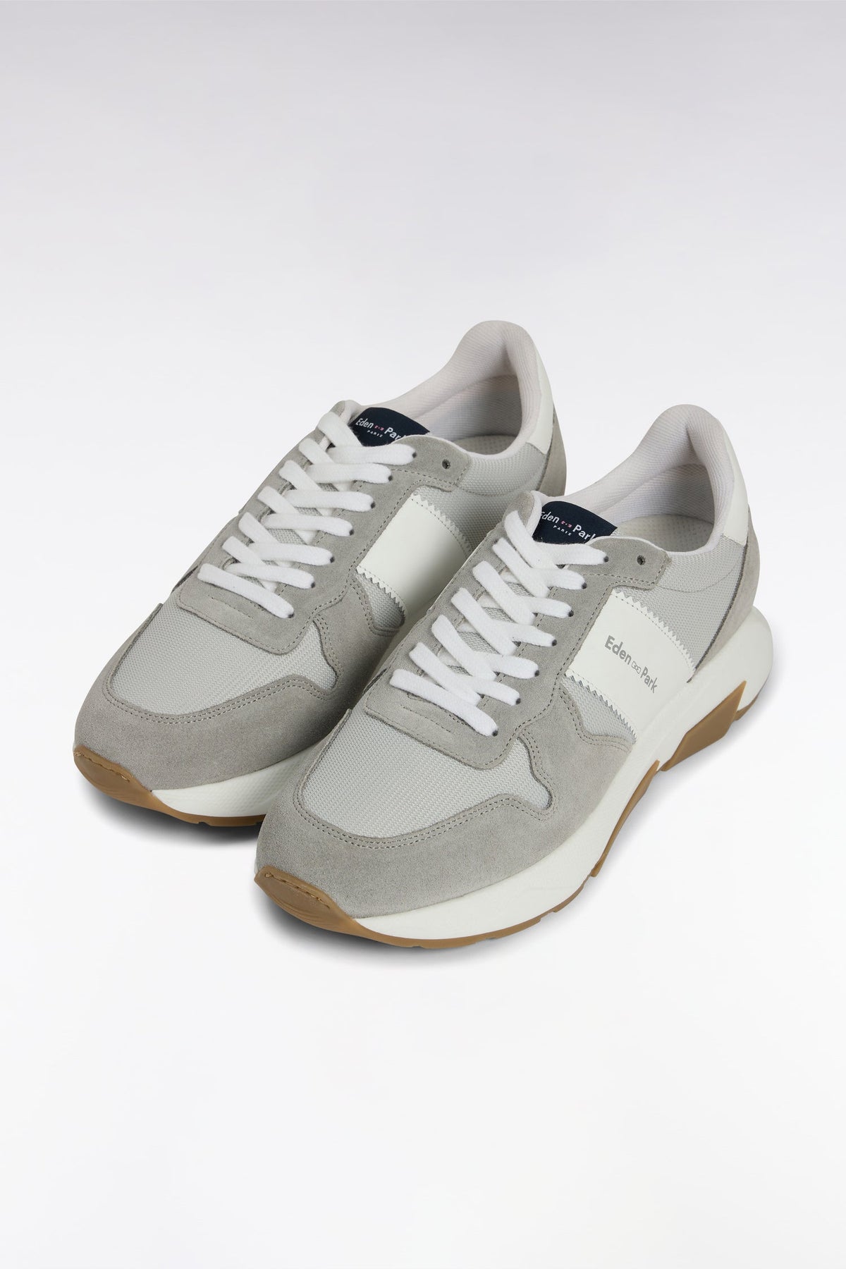 Eden Park Multi-Material Sneakers In Leather