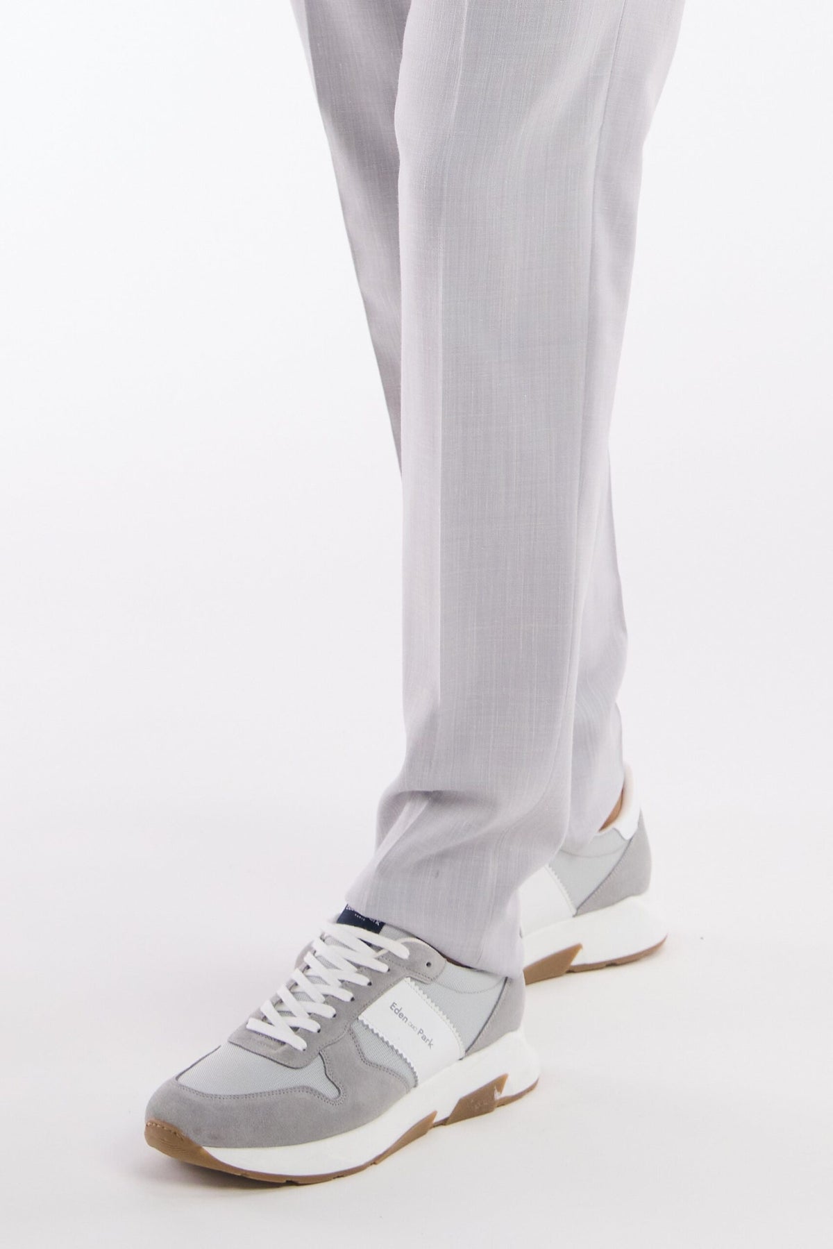 Eden Park Multi-Material Sneakers In Leather