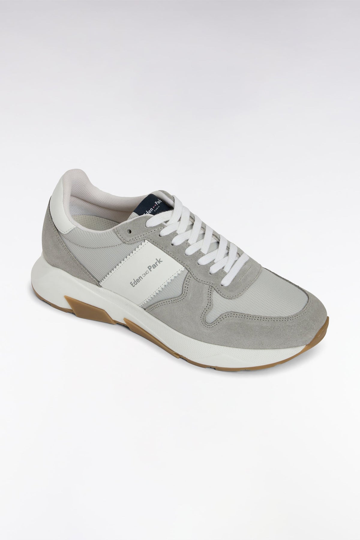 Eden Park Multi-Material Sneakers In Leather