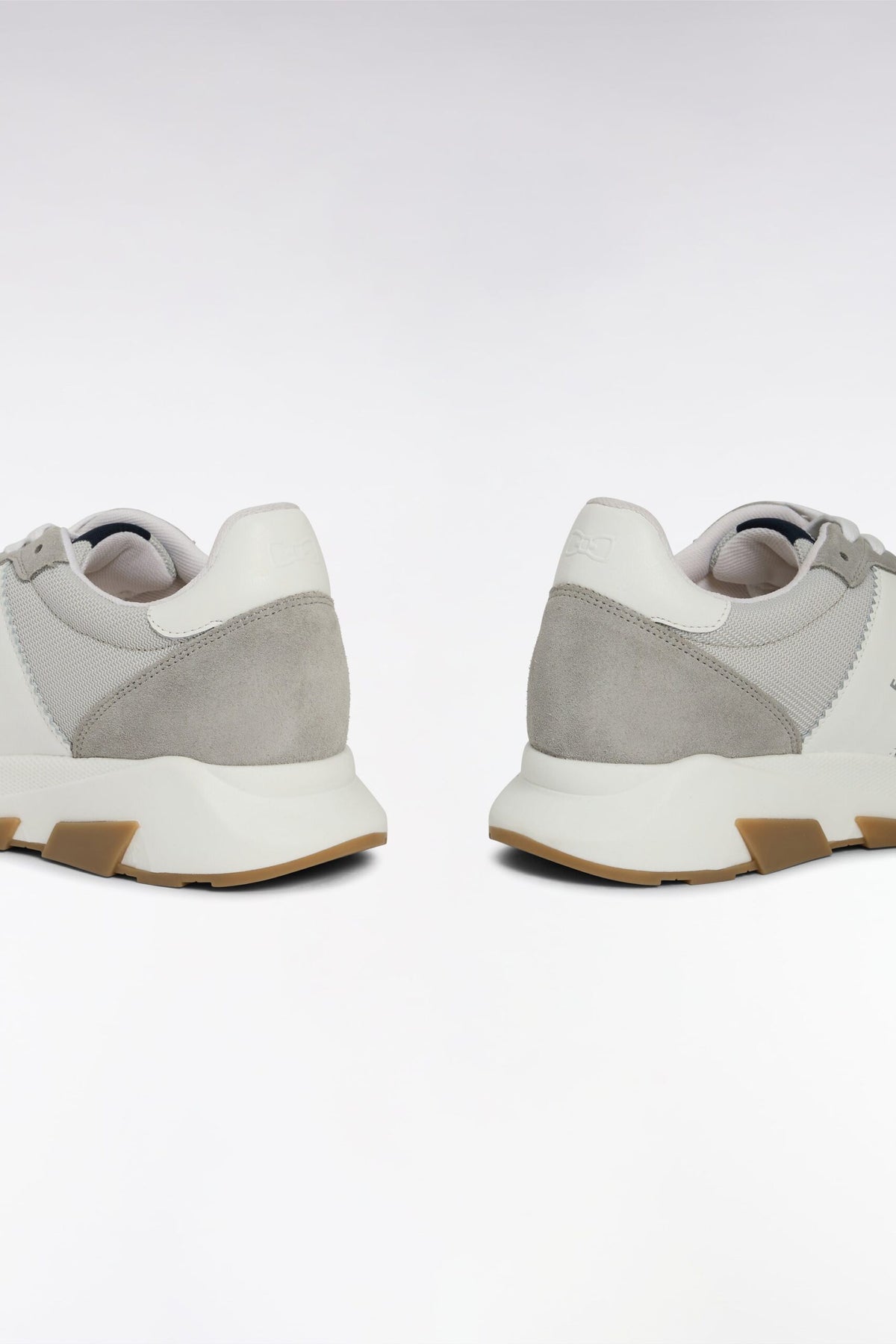 Eden Park Multi-Material Sneakers In Leather
