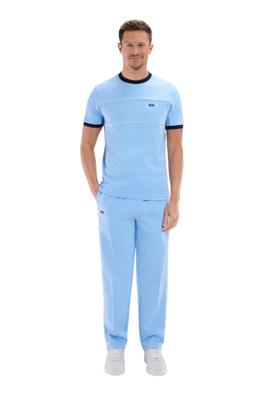 Eden Park Straight-Cut Interlock Jogging Pants