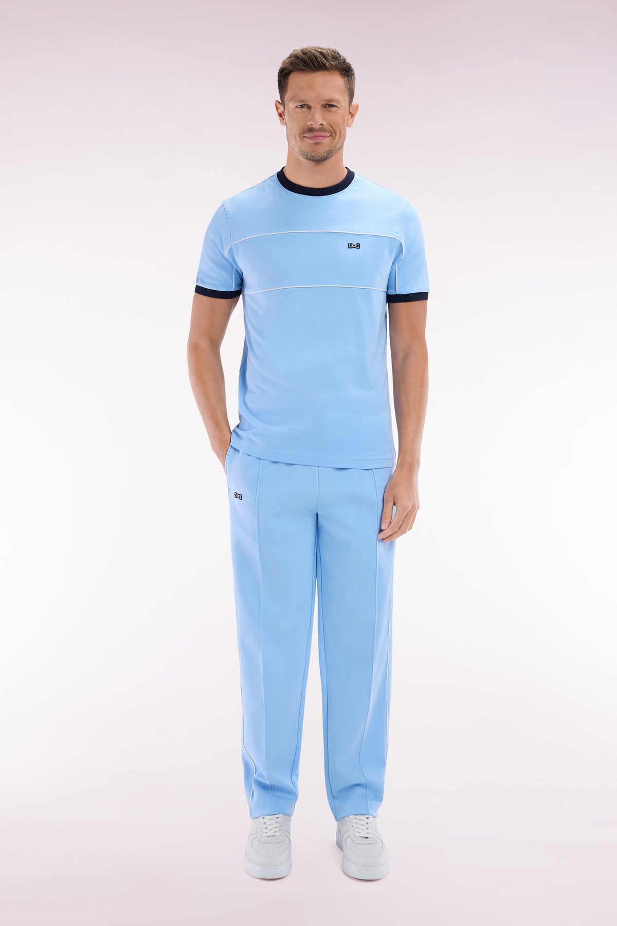 Eden Park Straight-Cut Interlock Jogging Pants