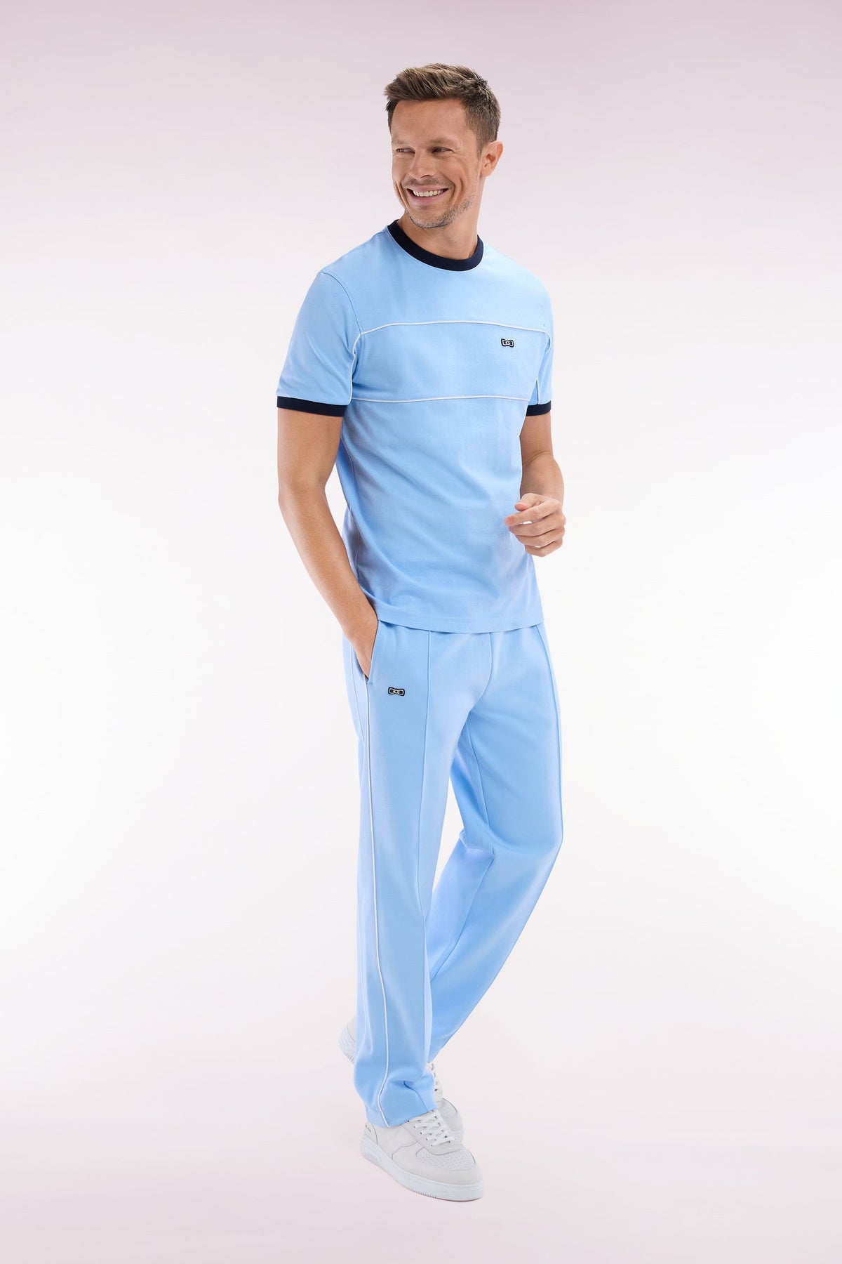 Eden Park Straight-Cut Interlock Jogging Pants