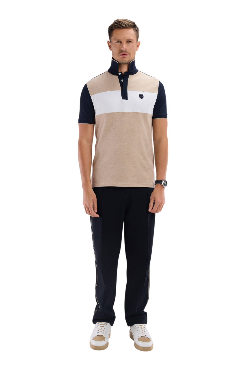 Eden Park Straight-Cut Cotton Interlock Jogging Pants