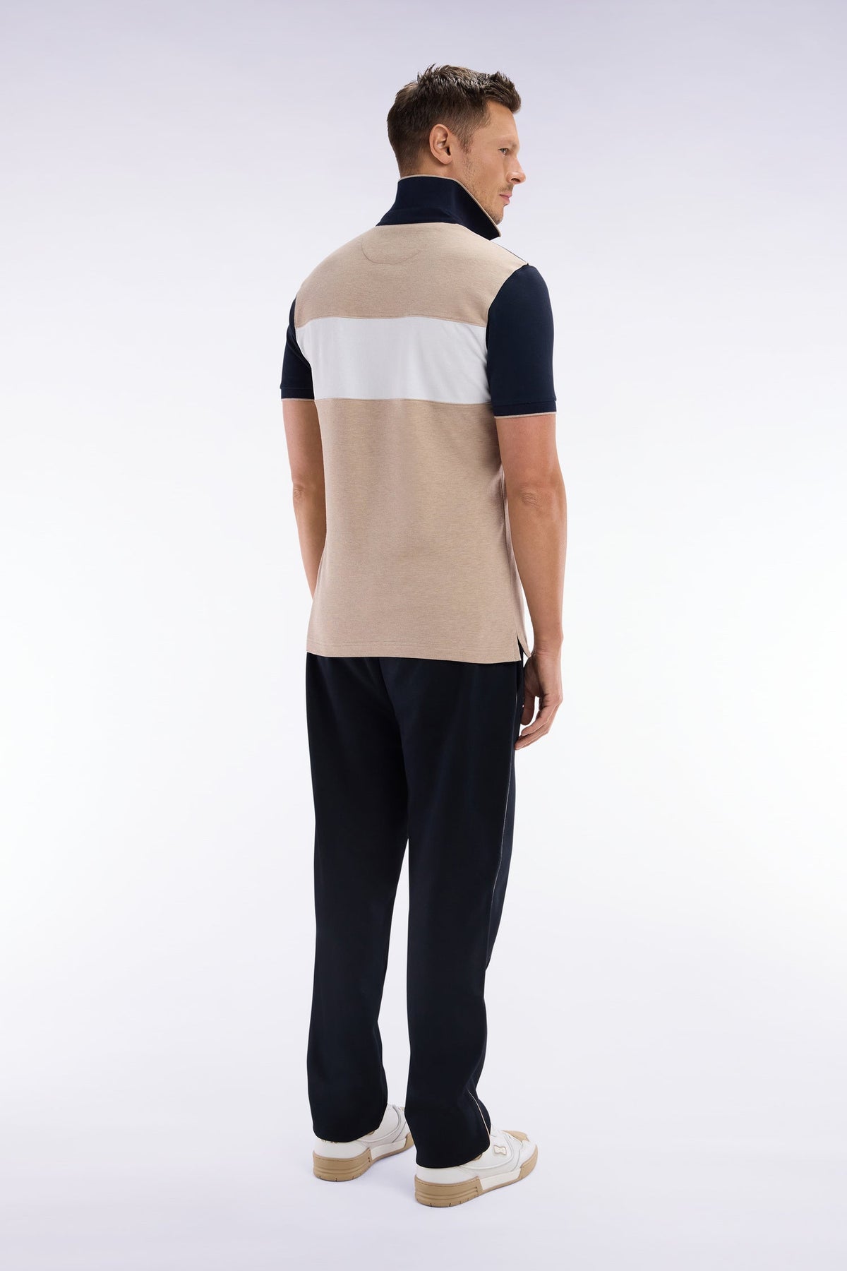 Eden Park Straight-Cut Cotton Interlock Jogging Pants