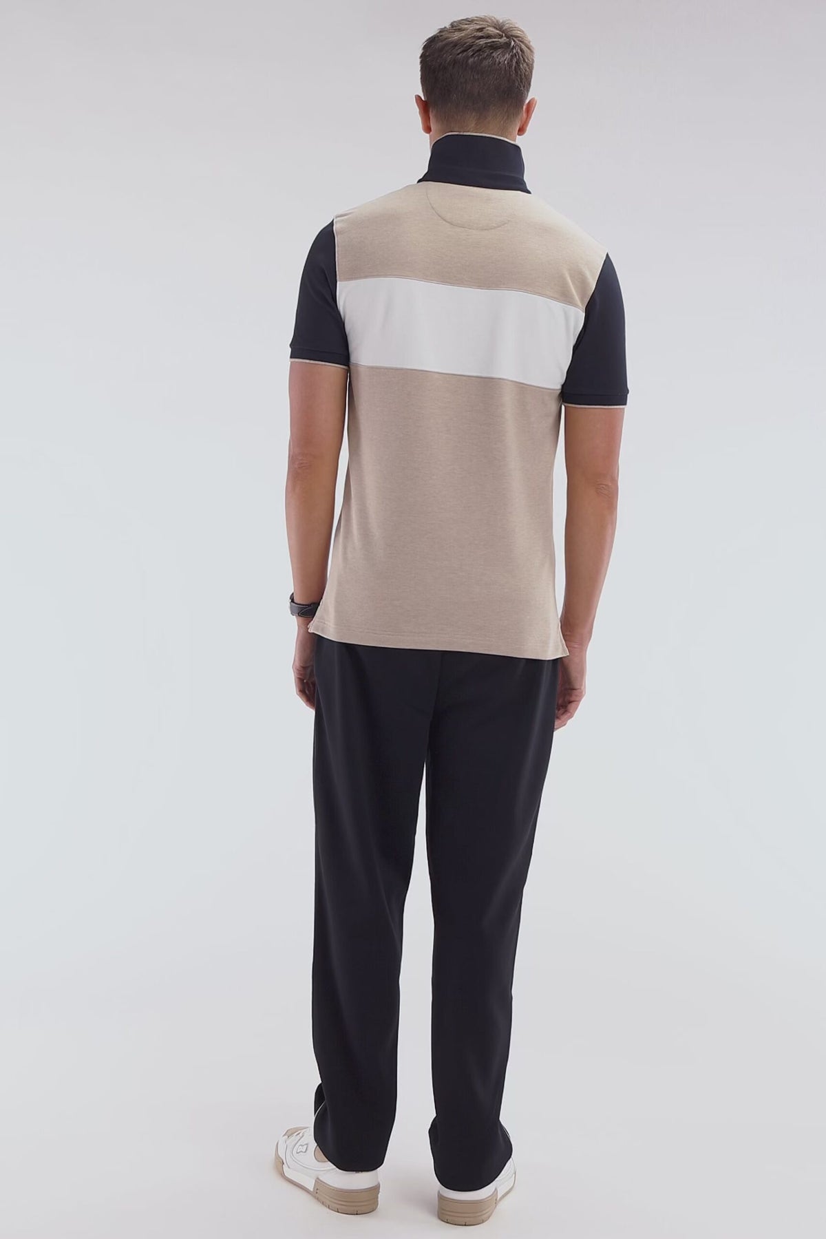 Eden Park Straight-Cut Cotton Interlock Jogging Pants