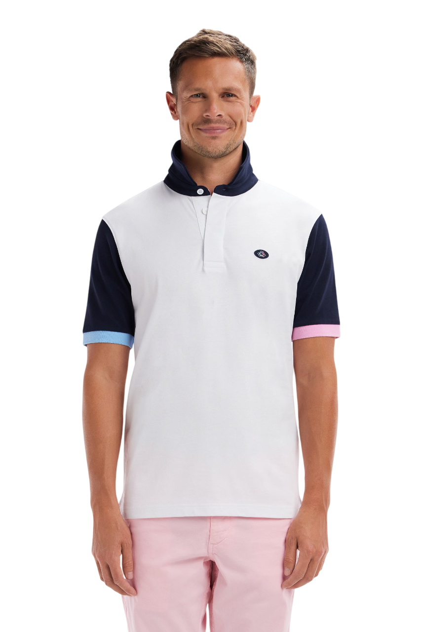 Eden Park Short-Sleeved Rugby Shirt With Back Embroidery