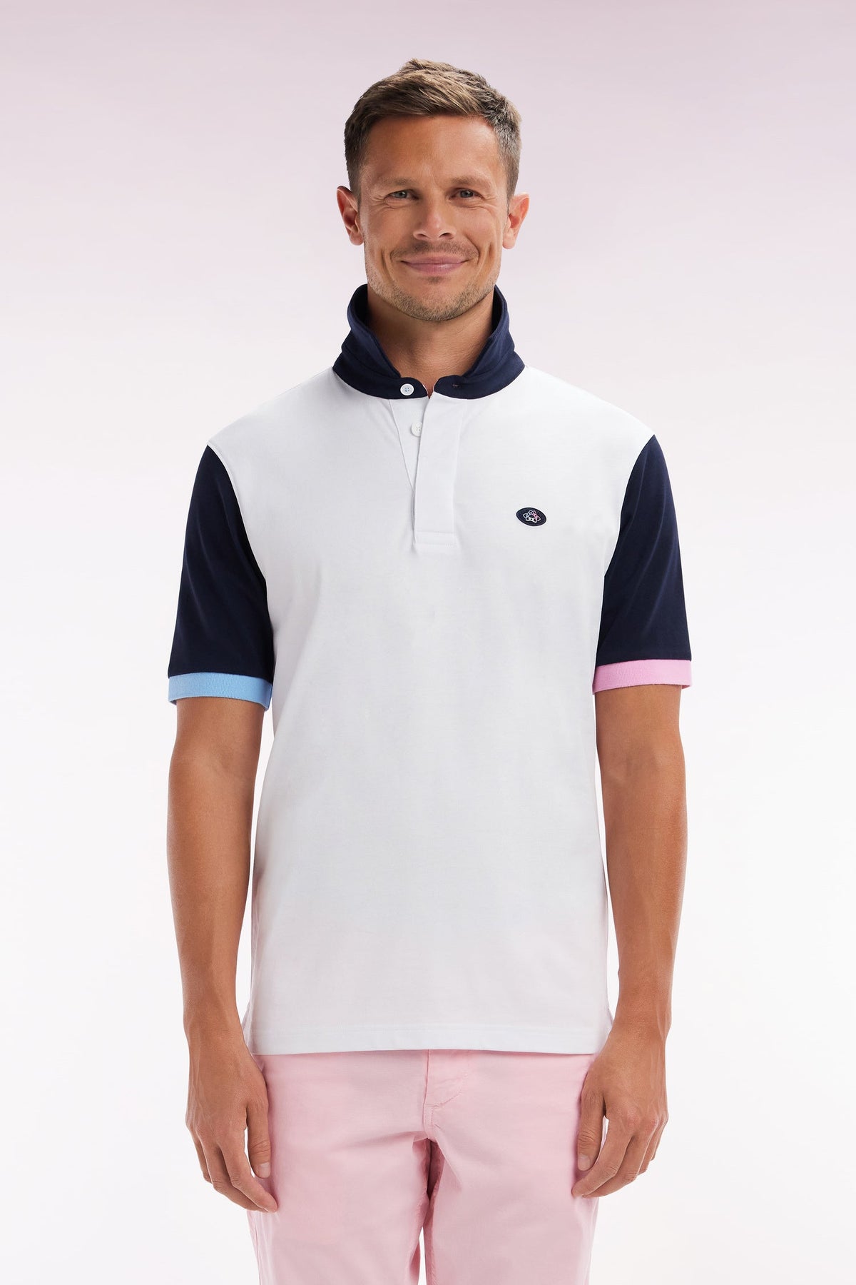 Eden Park Short-Sleeved Rugby Shirt With Back Embroidery