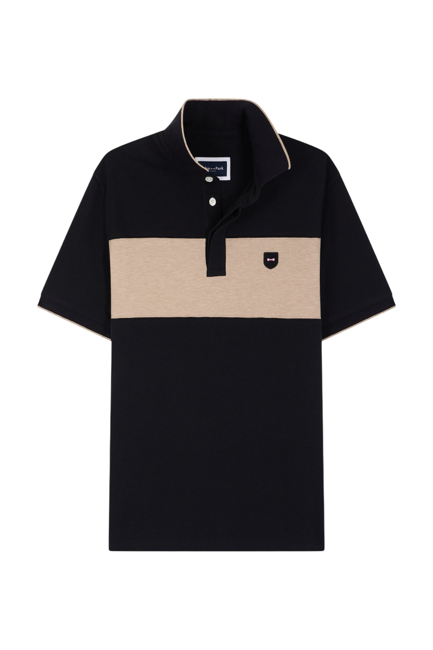 Eden Park Slim-Fit Short-Sleeved Polo Shirt With Contrasting Piping