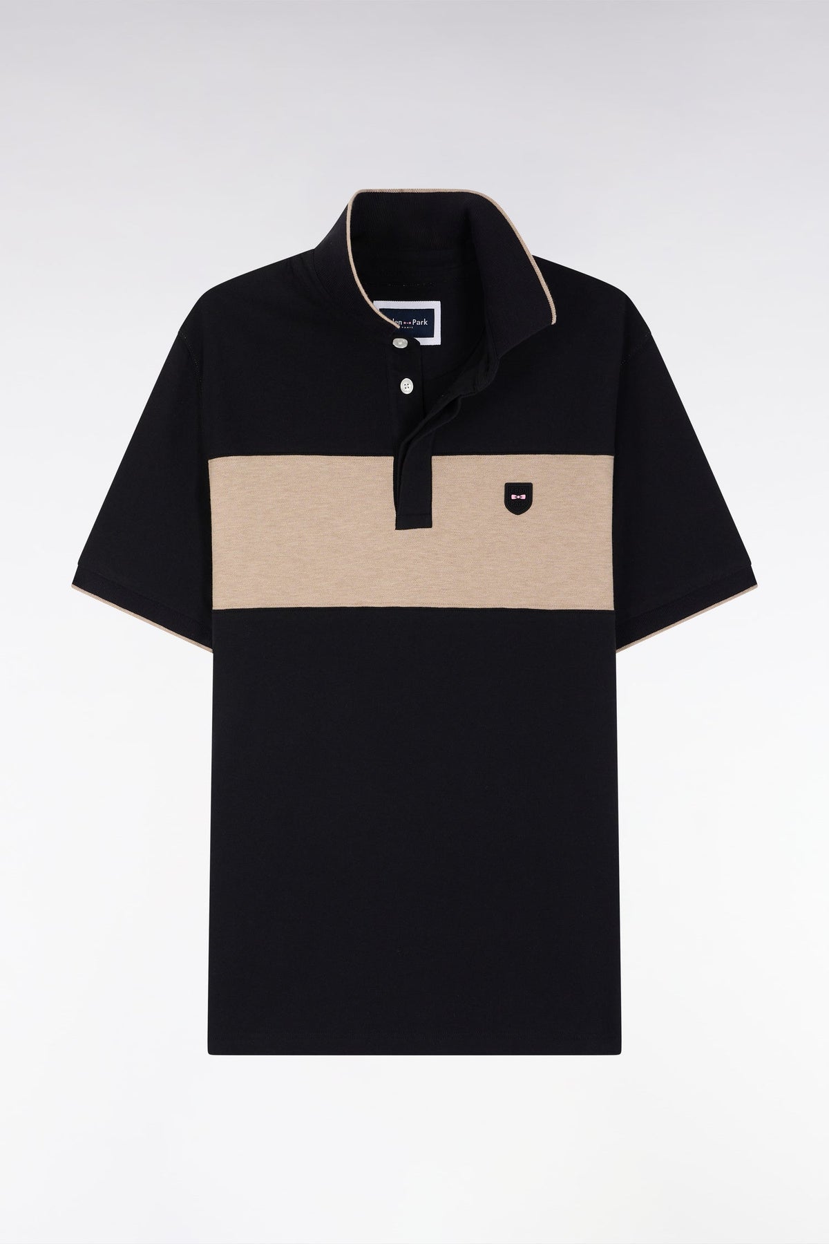 Eden Park Slim-Fit Short-Sleeved Polo Shirt With Contrasting Piping