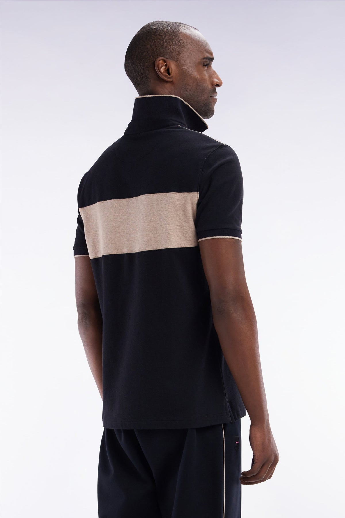 Eden Park Slim-Fit Short-Sleeved Polo Shirt With Contrasting Piping