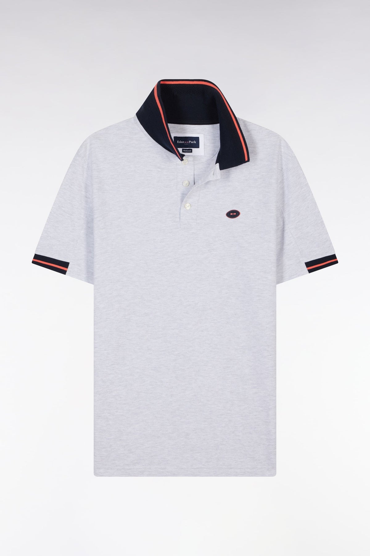 Eden Park Relaxed-Fit Short-Sleeved Polo Shirt With Colorful Accents