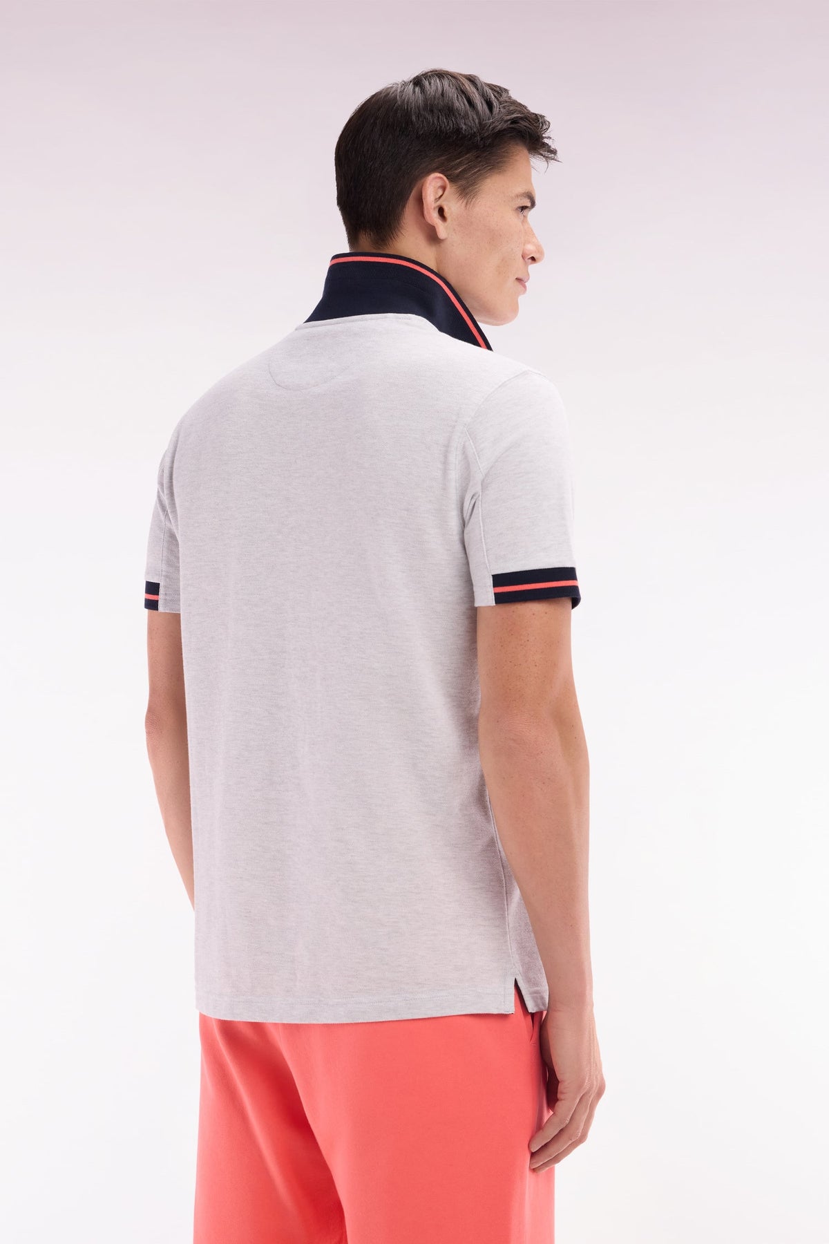 Eden Park Relaxed-Fit Short-Sleeved Polo Shirt With Colorful Accents