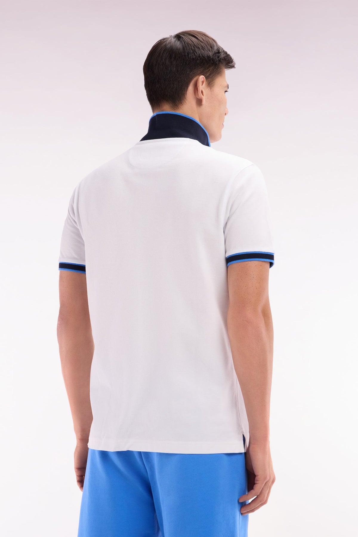 Eden Park Relaxed-Fit Short-Sleeved Polo Shirt With Colorful Stripes