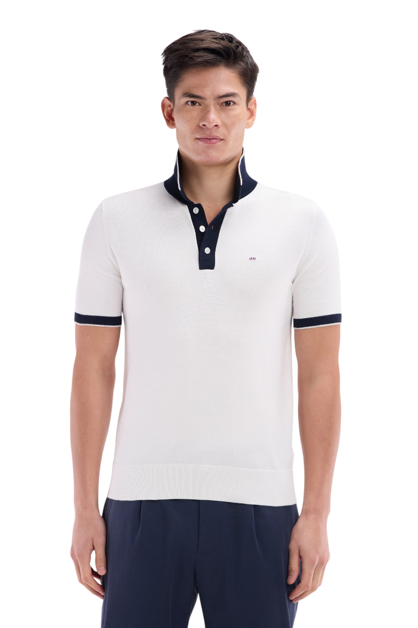 Eden Park Straight-Fit Short-Sleeved Polo Collar