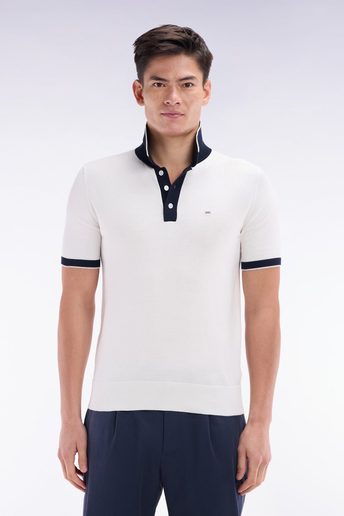 Eden Park Straight-Fit Short-Sleeved Polo Collar