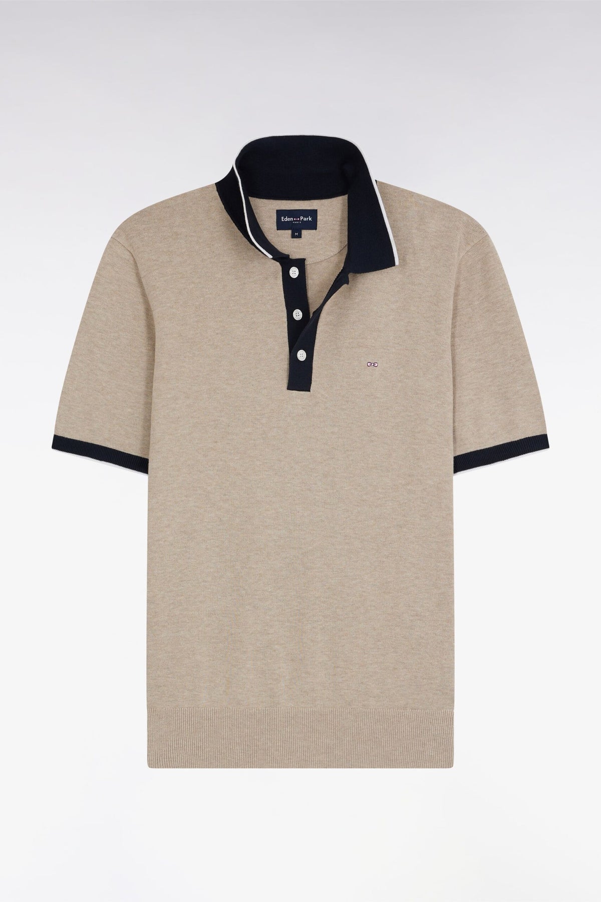 Eden Park Straight-Fit Short-Sleeved Polo Collar