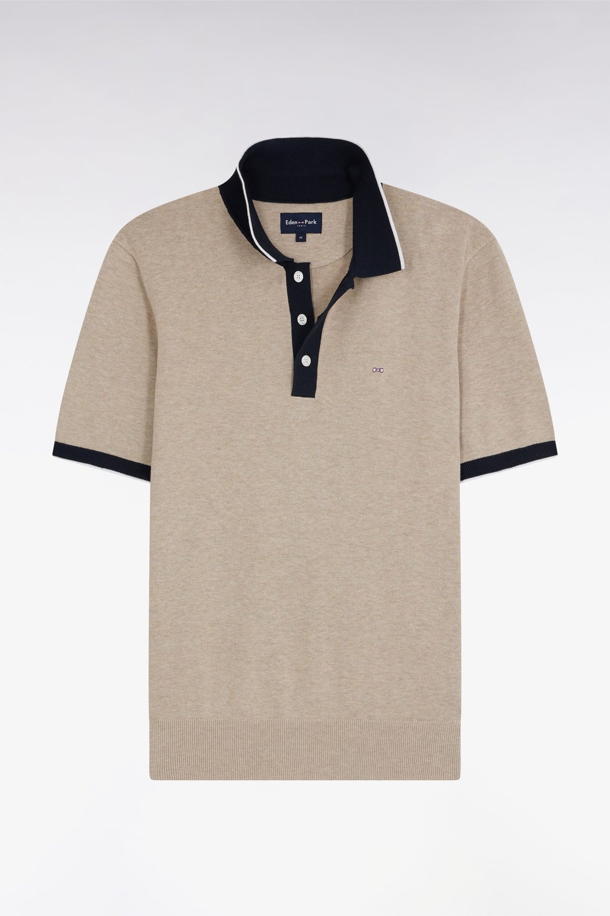 Eden Park Straight-Fit Short-Sleeved Polo Collar