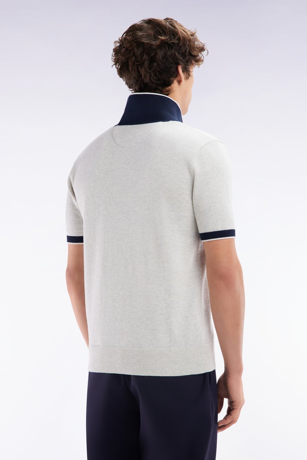 Eden Park Straight-Fit Short-Sleeved Polo Collar