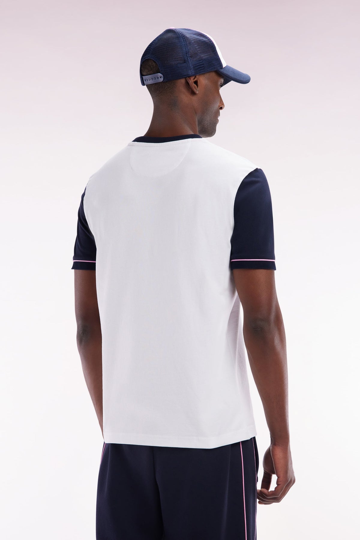 Eden Park Straight-Fit Two-Tone T-Shirt With Eden Park French Flair Embroidery