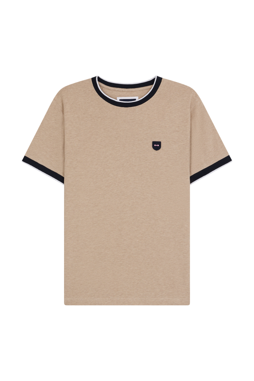 Eden Park Stretch Cotton T-Shirt With Slim Fit