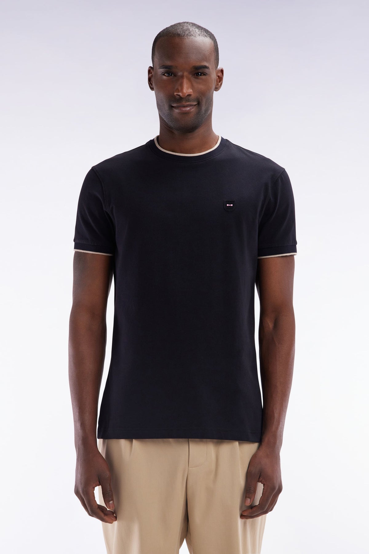 Eden Park Stretch Cotton T-Shirt With Slim Fit