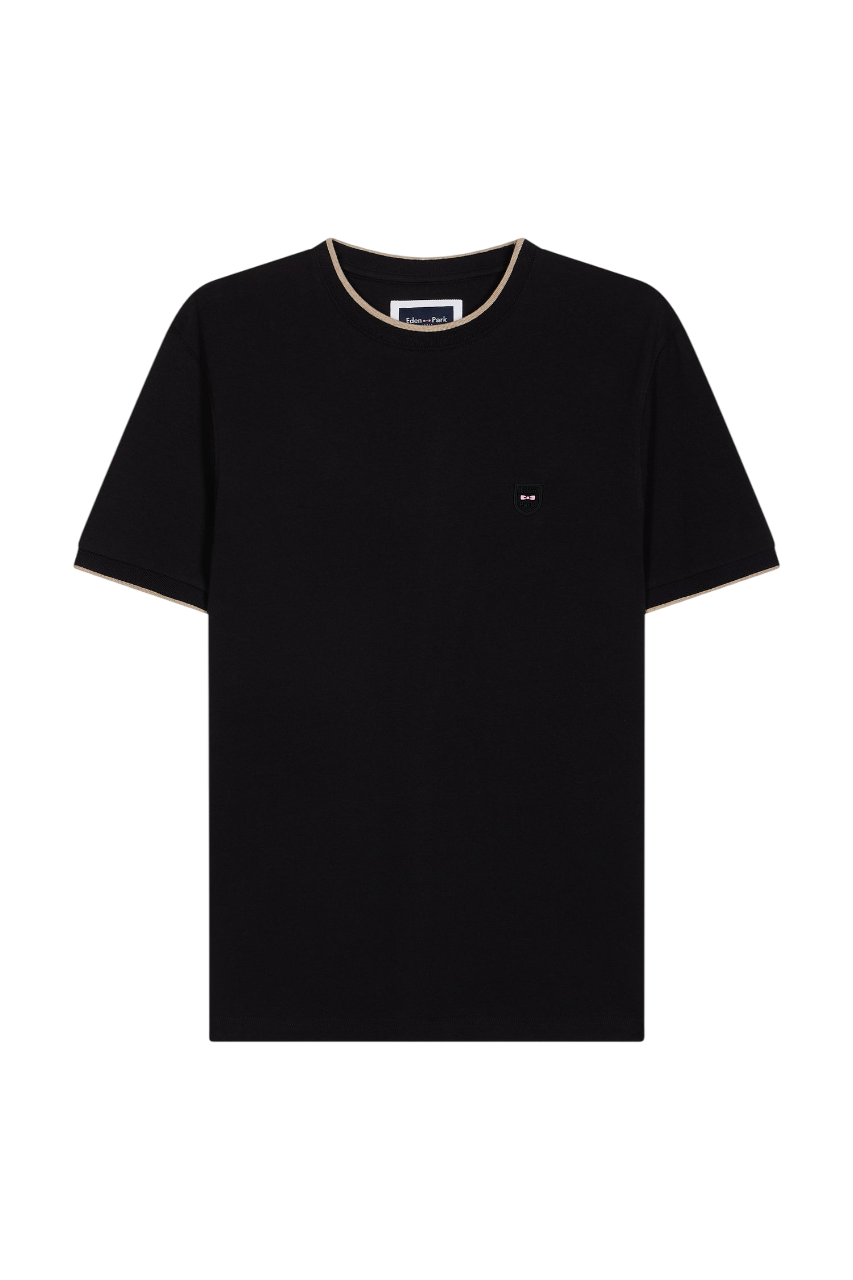 Eden Park Stretch Cotton T-Shirt With Slim Fit
