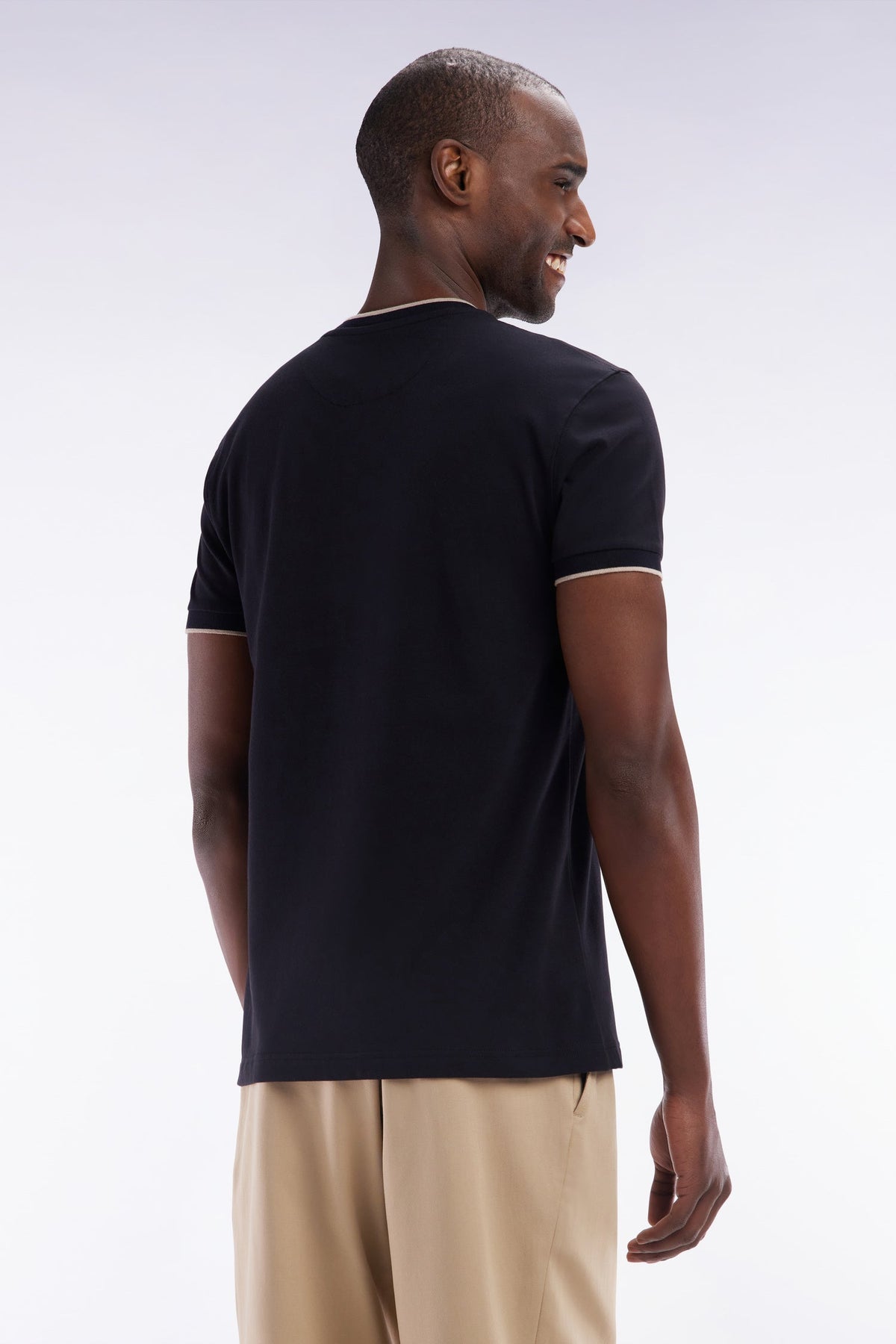Eden Park Stretch Cotton T-Shirt With Slim Fit
