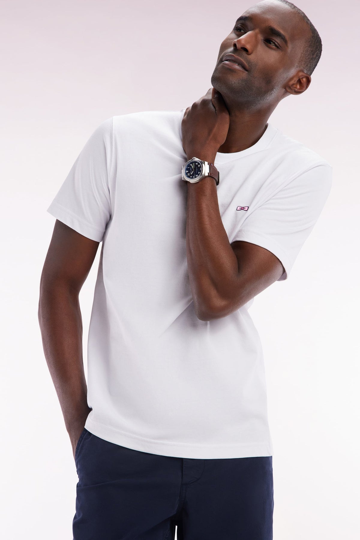 Eden Park Cotton Screen-Printed Straight-Cut T-Shirt