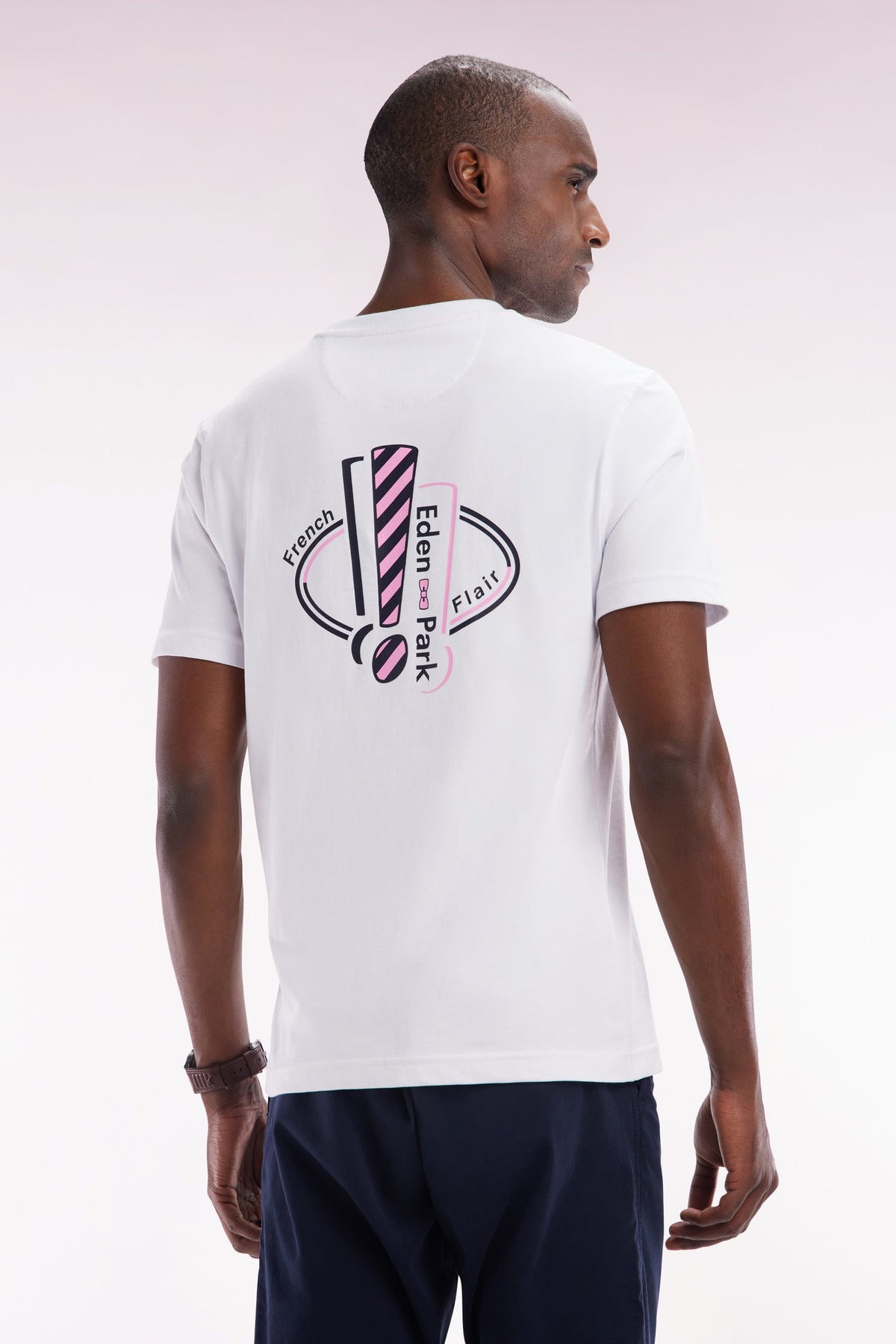 Eden Park Cotton Screen-Printed Straight-Cut T-Shirt