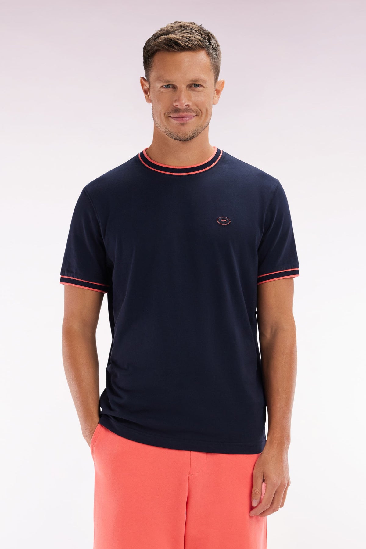 Eden Park T-Shirt With Ribbing, Relaxed Fit