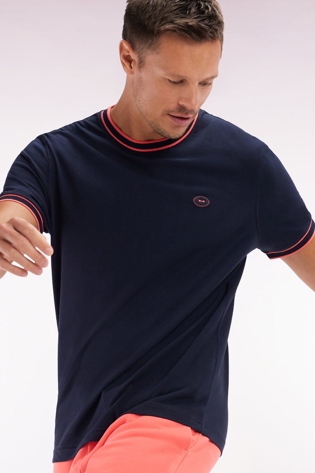 Eden Park T-Shirt With Ribbing, Relaxed Fit